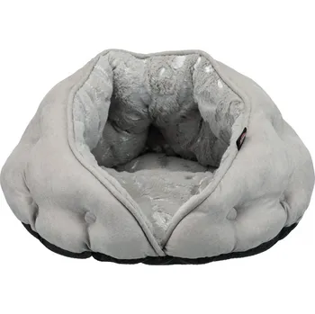 Pelíšek pro psa Trixie Feather 65 x 60 cm šedá/stříbrná