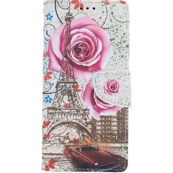 Pouzdro na mobilní telefon Pouzdro iPhone SE 2020 knížkové Rozkvetlá Paříž (kryt neboli obal na iPhone SE 2020)
