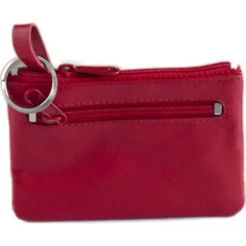 Arwel kožená klíčenka červená