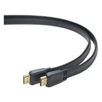 Video kabel PremiumCord HDMI High Speed + Ethernet plochý kabel, zlacené konektory, 1,5m