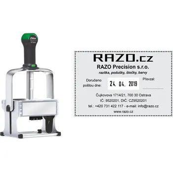 Razítko Datumové razítko Shiny HM-6114 ECO ANTIbac, vlastní text 90 x 60 mm