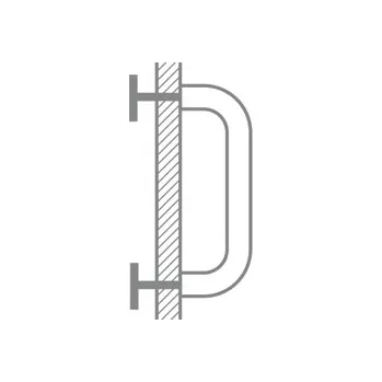 Dveřní kování Spojovací sada pro madlo dveřní jednostranná s protikusy - Doprodej - zboží na dotaz !!! (Spojovací sada pro madlo dveřní jednostranná s protikusy pro dřevěné a skleněné dveře)
