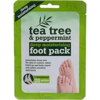 Xpel Tea Tree & Peppermint Deep Moisturising Foot Pack krém na nohy Kosmetika na nohy Xpel Tea Tree & Peppermint Deep Moisturising Foot Pack krém na nohy