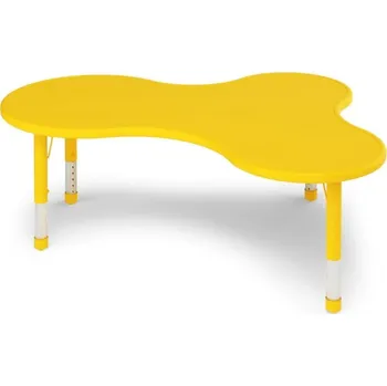 Dětský stůl Dětský stůl výškově stavitelný TRIO Žlutá