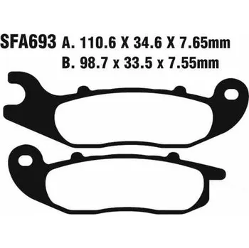 Brzdová destička Brzdové destičky EBC SFAC693