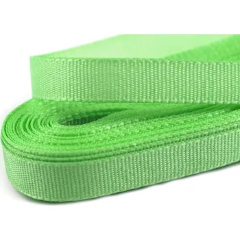 Stuha taftová šíře 6 mm, barva 307 zelená limetková