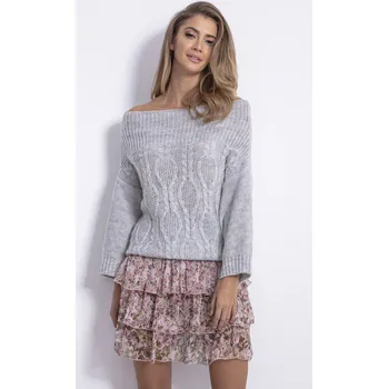 Dámský svetr Glara Dámský svetřík s odhalenými rameny 596636