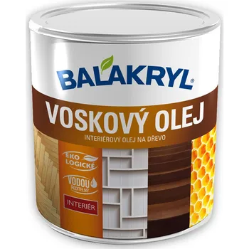 barva a nátěr na dřevo Balakryl Voskový olej 750 ml