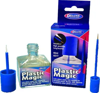 Kancelářské lepidlo Deluxe Materials Plastic Magic AD-DM-AD77 bezbarvé lepidlo na plasty 40 ml