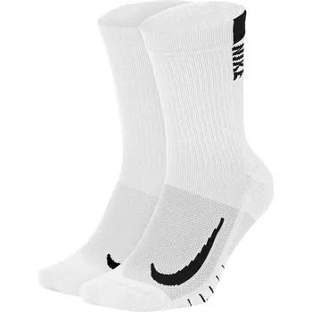 NIKE Multiplier Crew Sock SX7557-100 White/ Black 2 páry