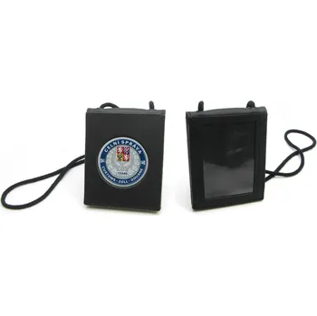 Obal na doklad Kožená dokladovka Celní správa ČR se šňůrkou - kulatý odznak