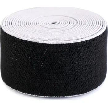 Pruženka měkká šíře 40 mm, barva 3 černá bílá