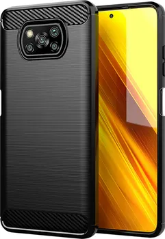 Pouzdro na mobilní telefon Winner Carbon pro Xiaomi Poco X3 černé