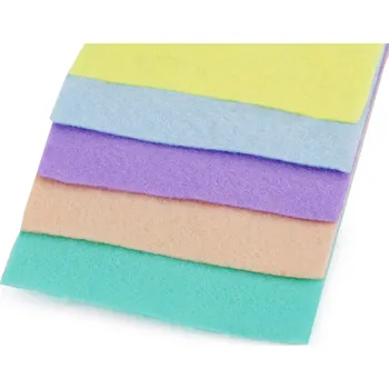 Výtvárné potřeby Barevná sada dekorativních filců / plstí 10x45 cm, barva mix č. 8