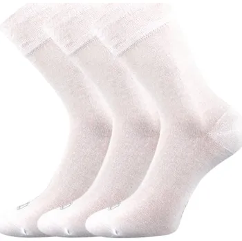 Pánské oblečení Bambusové ponožky 3 kusy v balení Lonka Deli bílá Velikost: 39-42