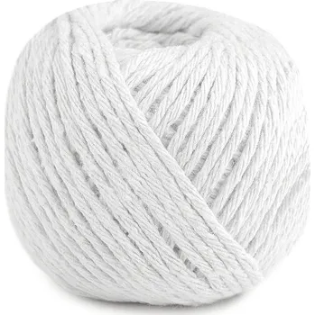 Příze Bavlněný provázek macrame Ø2 mm, barva 5 bílá