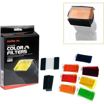 Difuzér pro blesk Sedm barevných a korekčních filtrů pro externí blesky, Godox CF-07