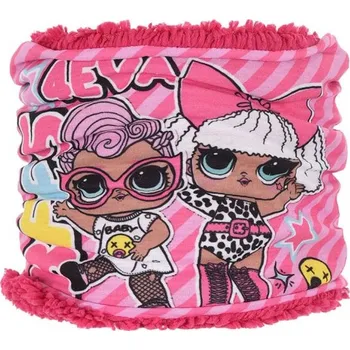 Šála SUN CITY Zateplený dětský nákrčník LOL Surprise s hebkou fleecovou podšívkou Barva: RŮŽOVÁ