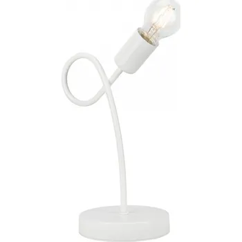 Lampička Lamkur LN 1.79 CAMILLA 38179 - Stolní lampička v bílé barvě 1 x E27, výška 31,5cm (Bílá lampička s vypínačem na kabelu)