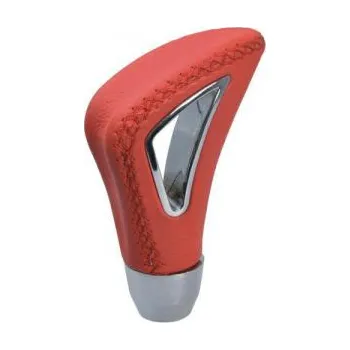 Hlavice řadicí páky Koncovka hlavice řadící páka - chrom, kůže