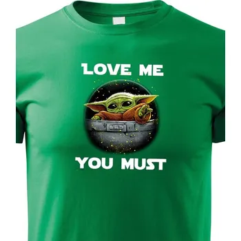 Chlapecké tričko Dětské tričko Baby Yoda, Barva Zelená, Velikost 110 cm/4 roky, Canvas Dětské tričko Bezvatriko.cz 1