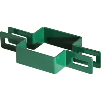 Příslušenství pro plot Příchytka panelu na sloupek 40x40 mm, průběžná, zelená