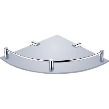 Obklad Nimco Bormo - Police rohová, matné sklo/chrom BR 11091RA-26