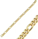 Lillian Vassago Zlatý pánský náramek, Figaro LLV66-GB077