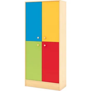 Dětská skříň Duhová skříň - 4 boxy, vysoká Bříza