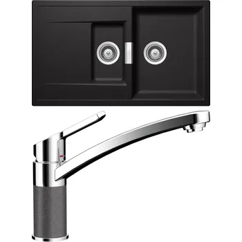 Granitový dřez Set Schock S8-3 (dřez Mono D-150 Stone + baterie SC-90 Stone)