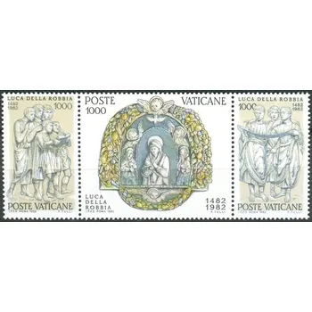 Poštovní známka (1982) MiNr. 805 - 807 ** - Vatikán - 500. výročí úmrtí sochaře Lucy della Robbia