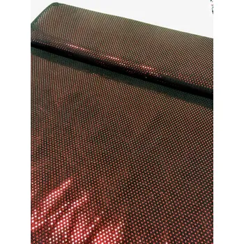 Společenská plesová látka s flitry , Barva Červená, Materiál 98% Polyester 2% Lycra