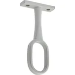 Walteco Držák oválné šatní tyče 30x15mm s vrchním uchycením, průběžný, alu barva