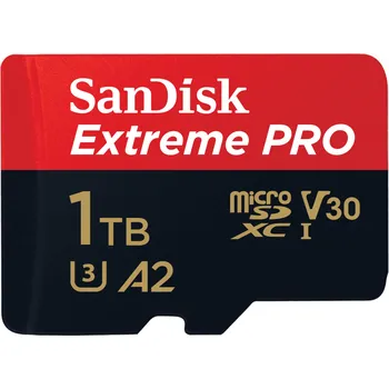 Paměťová karta SanDisk Extreme PRO microSDXC 1 TB UHS-I U3 V30 A2 170 MB/s + SD adaptér