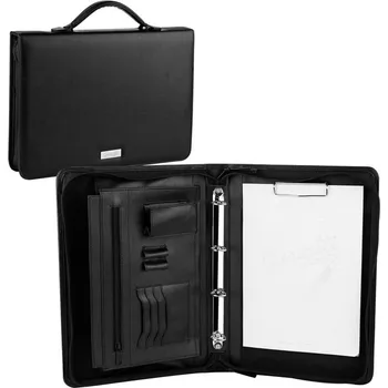 Portfolio Spokey Guriatti Modern se zipem A4-B-05 černé