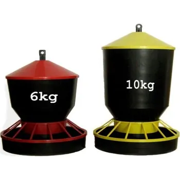 Krmivo pro hospodářské zvíře Plastový zásobník na všechna suchá krmiva, pro drůbež i holuby 10 kg