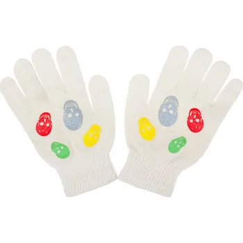 Rukavice Dětské zimní rukavičky New Baby Girl cappuccino, vel. 122 (6-7 let)