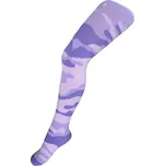 Bavlněné punčocháčky New Baby s maskáčovým vzorem světlo růžovo-fialové, vel. 104 (3-4r)