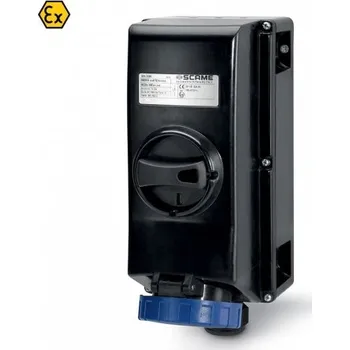 Elektrická zásuvka 504.1683 504.1683 Zásuvka Ex II 2GD 230V/16A třípólová ADVANCE GRP EX SCAME