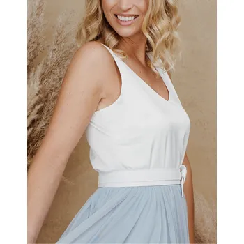 CONSTANT LOVE satin top LYON smetanový Barva: Off-White - smetanová, Velikost: 36