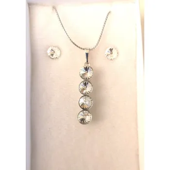 Souprava šperků Sada náhrdelník, náušnice se SWAROVSKI kamínky (Sada šperků - SWAROVSKI kamínky)