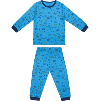 Chlapecké pyžamo Chlapecké pyžamo - Wolf S2151, modrá Barva: Modrá, Velikost: 86