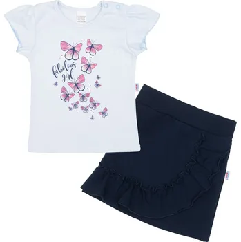 Kojenecká souprava Kojenecké tričko se sukýnkou New Baby Butterflies modrá, vel. 62 (3-6m)