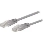 Kabel C-TECH patchcord Cat5e, UTP, šedý, 30m