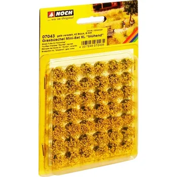 Modelová železnice Travní trsy 9 mm žlutě kvetoucí - Noch 07043
