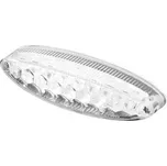Highway Hawk Koncové moto světlo Highway Hawk LED OVAL, osvětlení SPZ, E-mark (1ks) Chrom