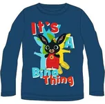 E Plus M Tričko s dlouhým rukávem Zajíček Bing modré bavlna 116 cm