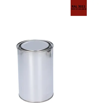 barva na zeď barva antikorozní polomatná na zinek RAL3011 , červenohnědá, 1 kg - červenohnědá, balení 1 kg, 5 kg, 10 kg