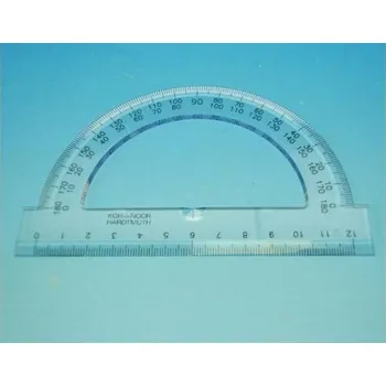 pravítka KOH-I-NOOR Úhloměr 180/125 746251 transparentní pro leváky