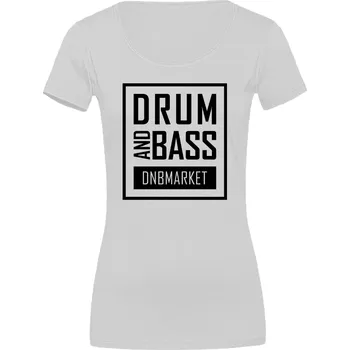 Dámské tričko Dámské tričko DNB Oblong Velikost: 3XL, Barva: Bílá